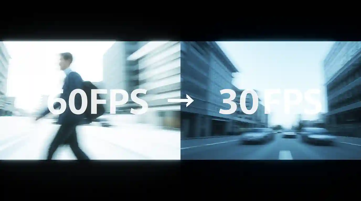Passer de 60 fps à 30 fps vidéo